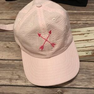 Lauren James Pink Seersucker Hat 💕
